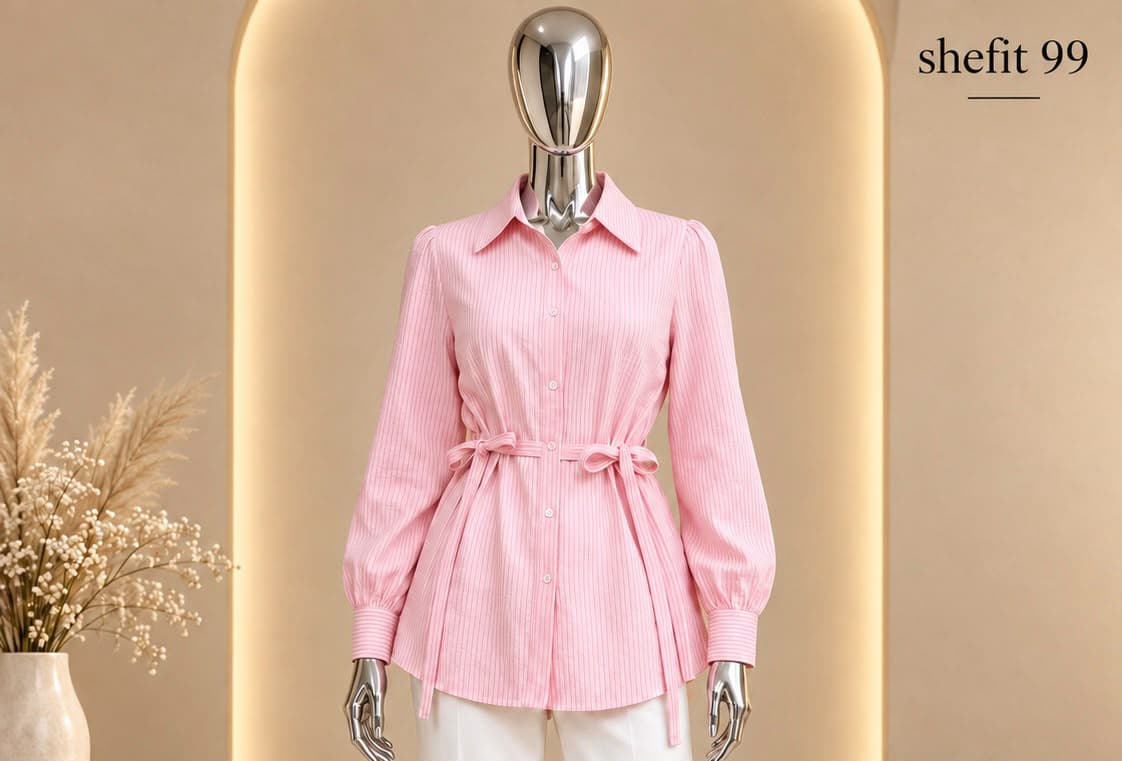 Women Waist Tie Blouse